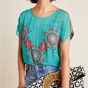 Tanvi Kedia Mazarine Embroidered Top Size XS